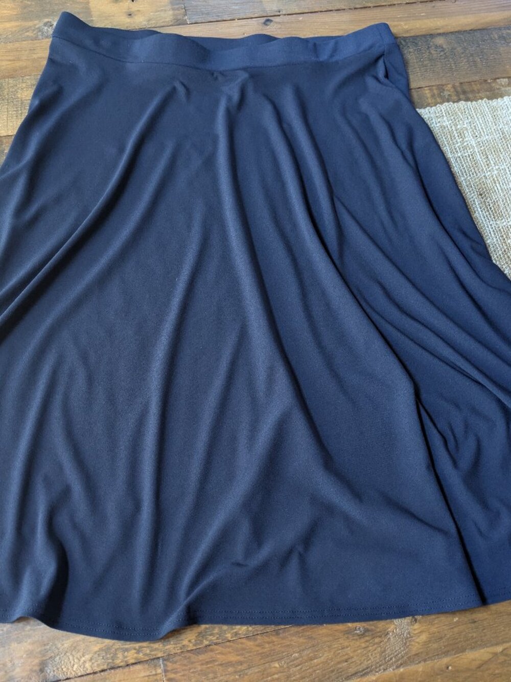 george stretch navy midi skirt size medium # 308